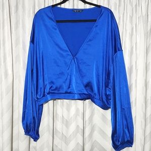 Shein Satin Crop Top